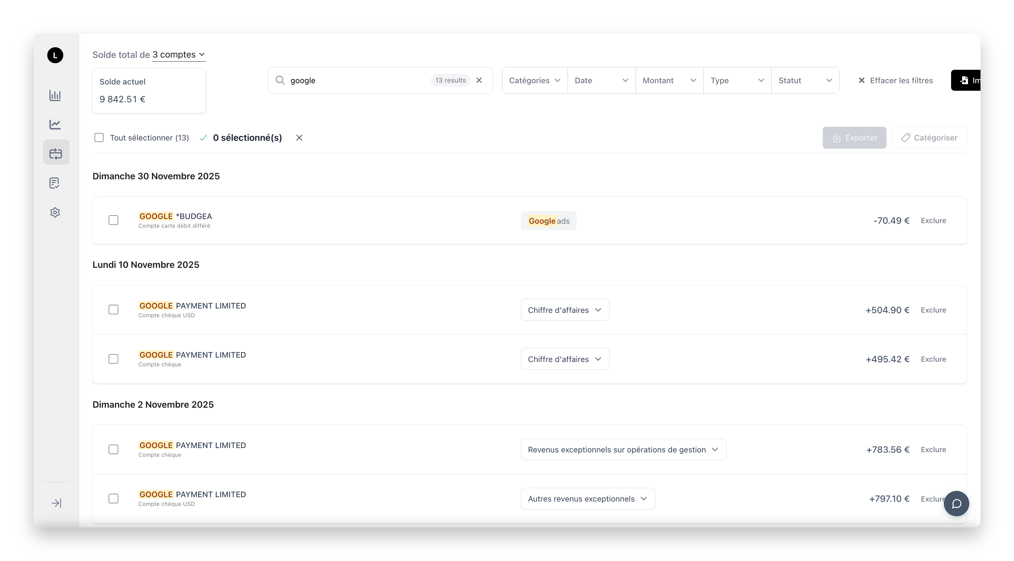 Trezy categorizzazione transazioni IA